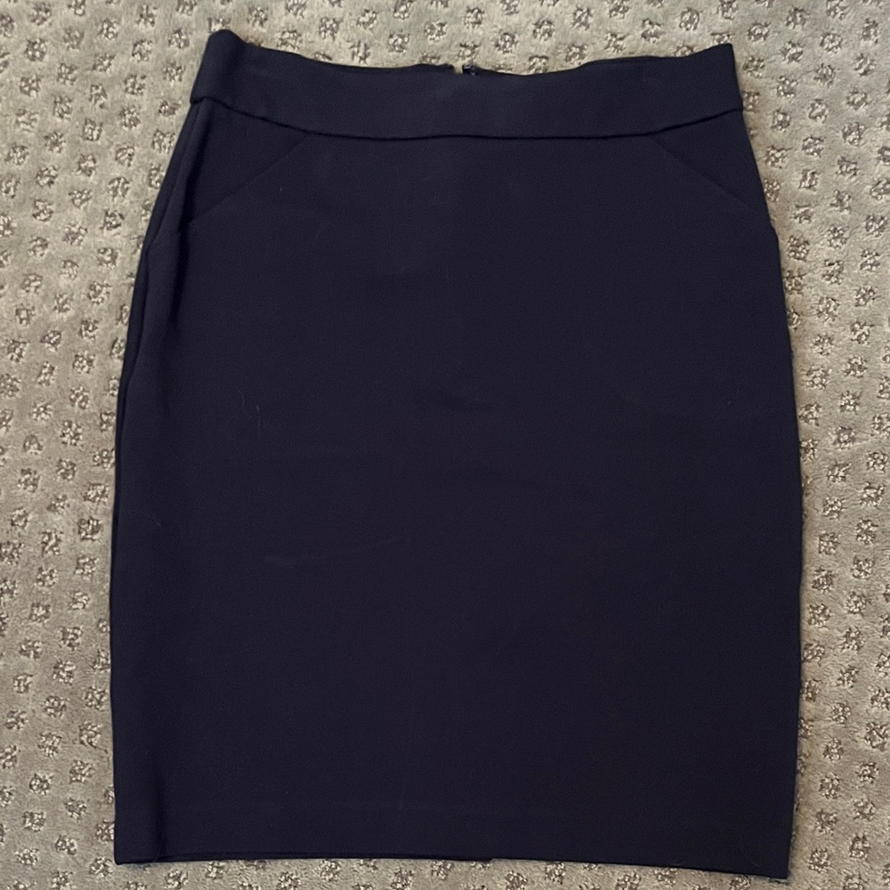 J. Crew Factory Classic Black Pencil Skirt